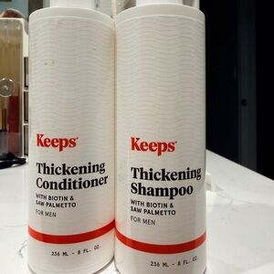 Thickening Shampoo and Conditioner Set for Men - White